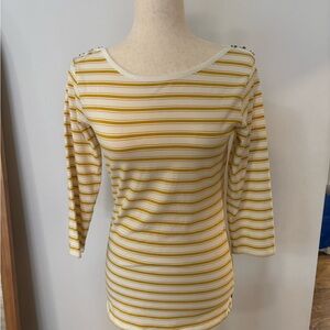 Matilda Jane Striped Yellow and White Women's Top